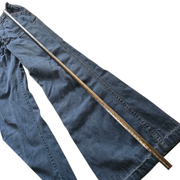 Vintage Landlubber Denim Jeans 70s Retro Girls Bell Bottom Pants Size 5 Groovy - Picture 9 of 9